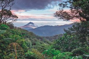 Volcan Arenal during sunset, Costa Rica 