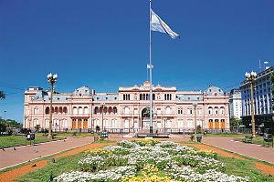 Casa Rosada am Plaza de Mayo in Buenos Aires, Argentinien