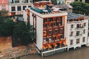 Hotel Guayaquil Las Peñas Ecuador stilvolle Außenansicht Boutiquehotel