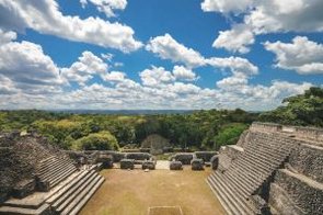 Caana pyramid at Caracol archaeological site of Maya, Cayo District, Belize 