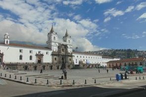 Kirche San Francisco Quito Ecuador im historischen Stadtzentrum