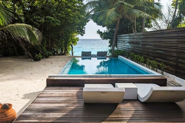 Blick von Christinas privater Poolvilla