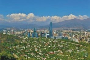 Blick auf Santiago de Chile
