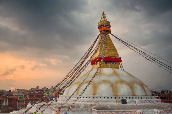 Bodhanath Stupa in Kathmandu, Nepal